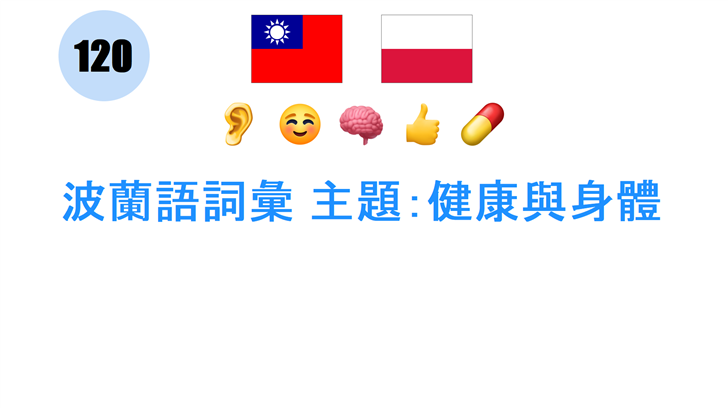 波蘭語詞彙 主題：健康與身體
